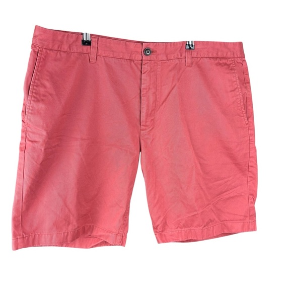 Hawker Rye Nantucket Red Flat Front Shorts with Classic Style - Picture 1 of 8